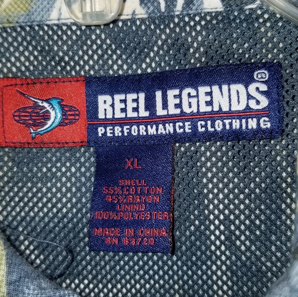 EUC  REEL LEGENDS FISHING SHIRT SIZE XL - Picture 3 of 8